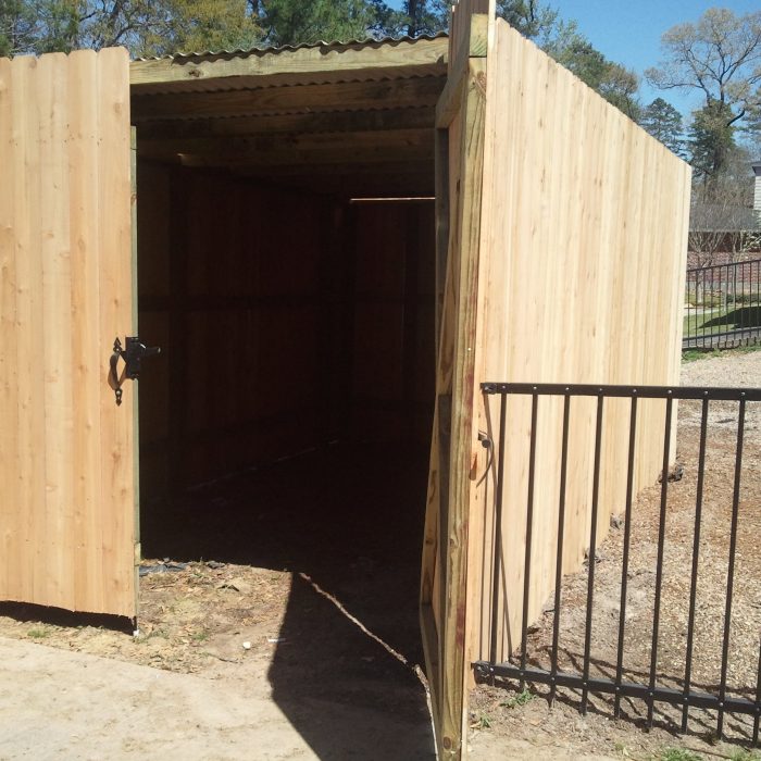 Cedar Shed – Right Fence Company – Greater Houston Area
